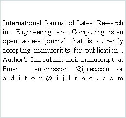 Text Box: International Journal of Latest Research in   Engineering  and  Computing  is an open access journal that is currently accepting manuscripts for publication . Authors Can submit their manuscript  at  Email  submission @ijlrec.com or editor@ijlrec.com
